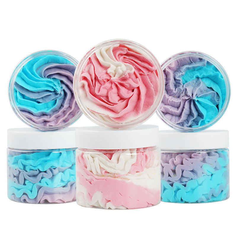 Three Salad Flower Soap 200G Cream Scrub Bath Body Scrub