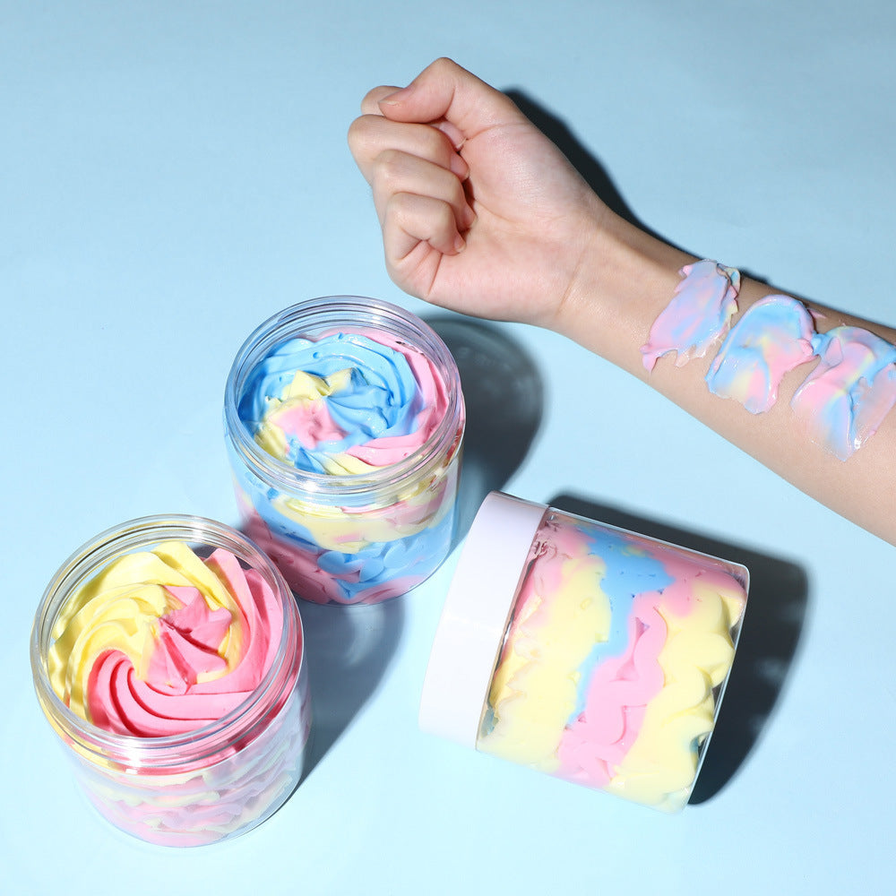 Three Salad Flower Soap 200G Cream Scrub Bath Body Scrub