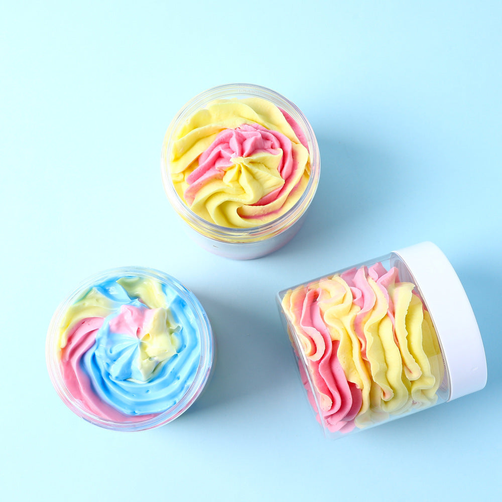 Three Salad Flower Soap 200G Cream Scrub Bath Body Scrub