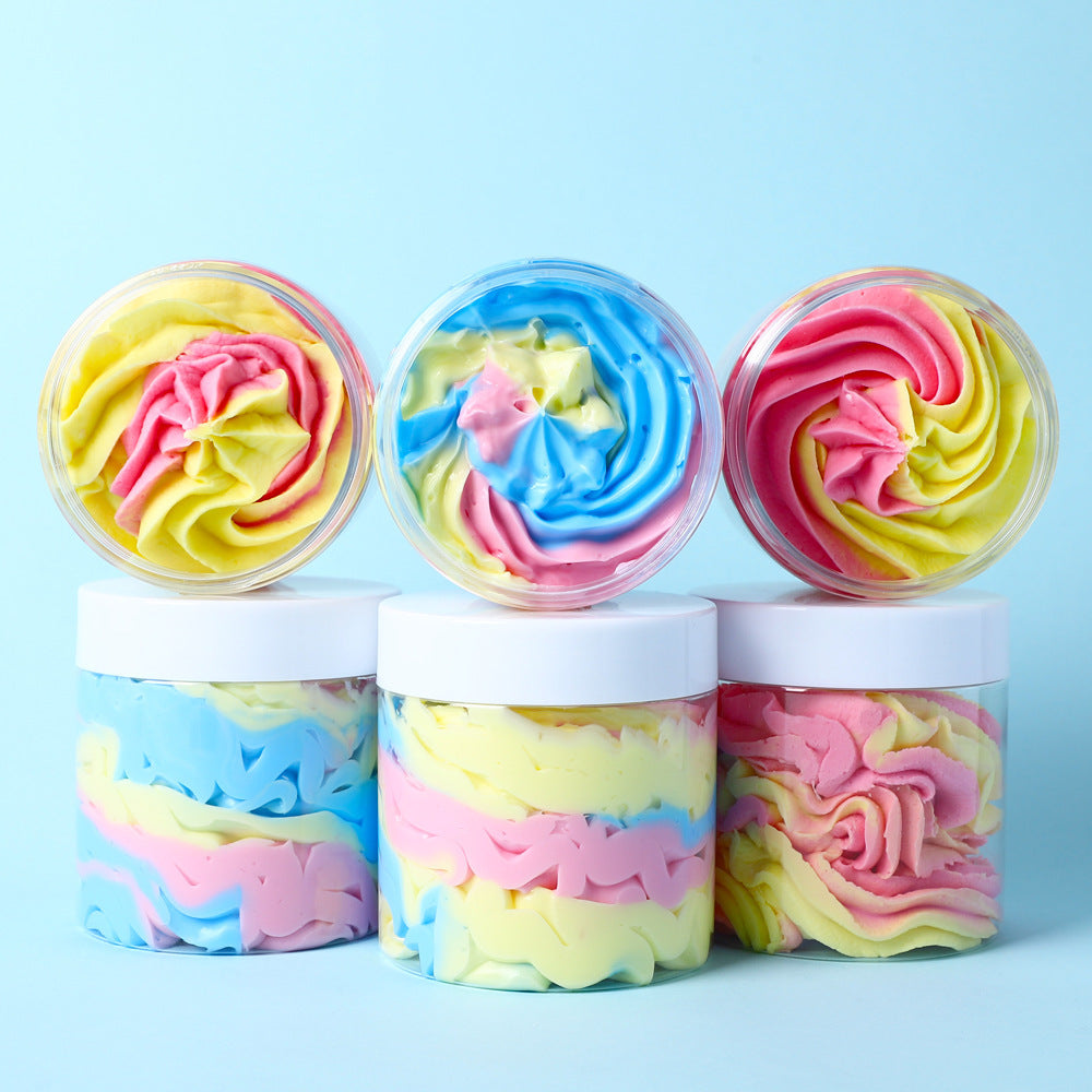 Three Salad Flower Soap 200G Cream Scrub Bath Body Scrub